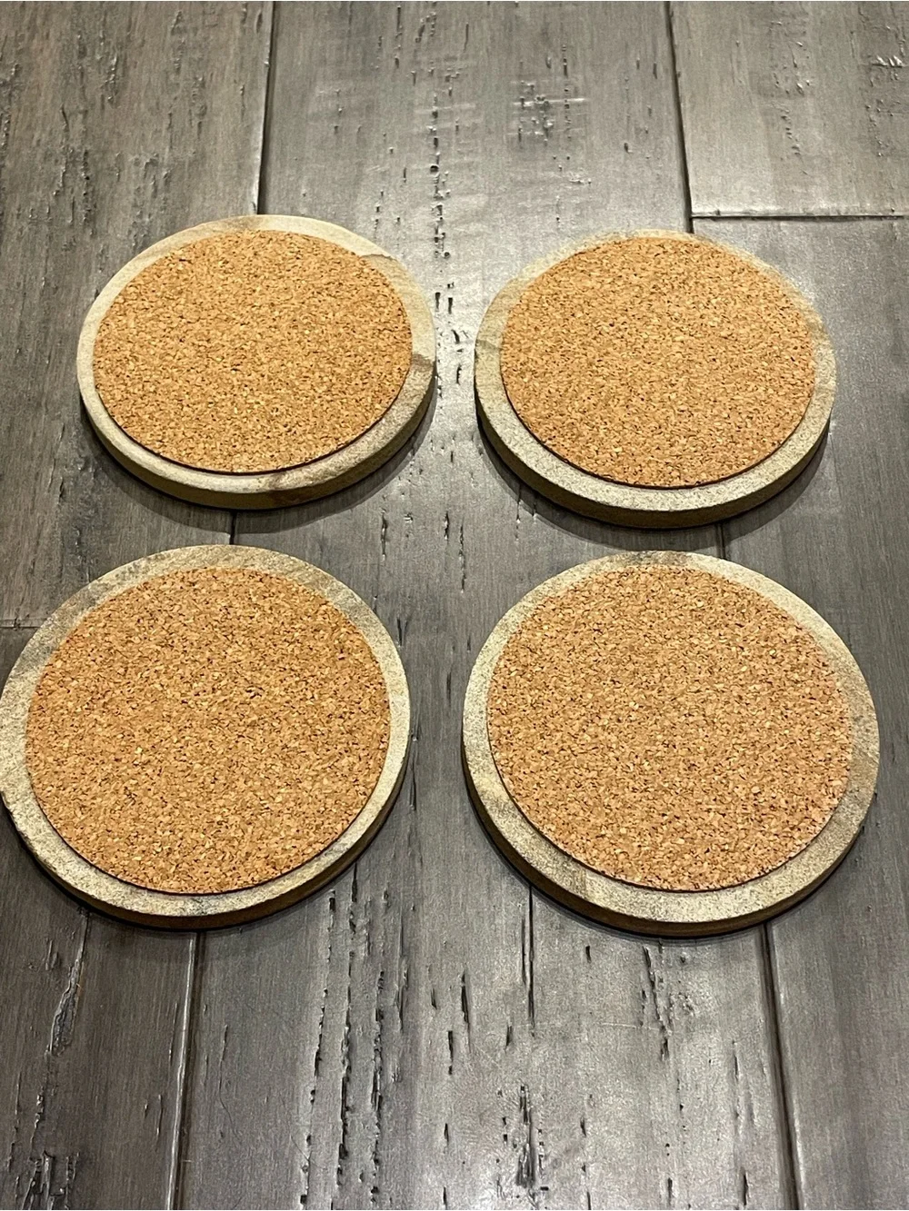 Vintage 1994 Thirstystone Golf Ball Sandstone Coasters Set of 4 USA w/ Box